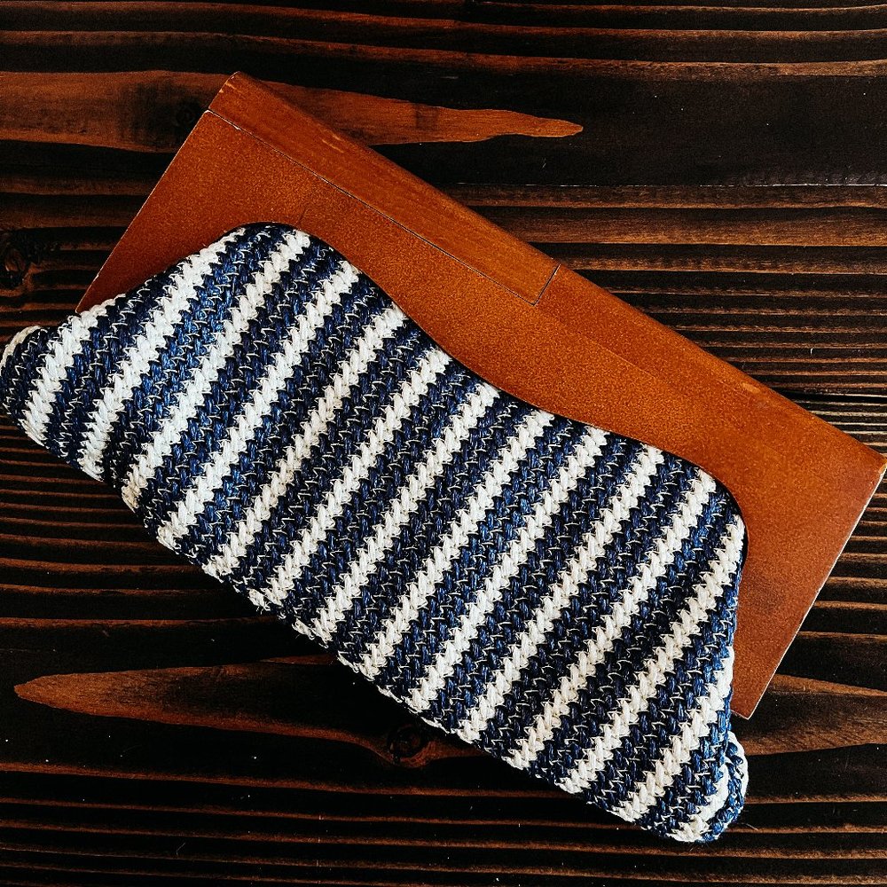 Urban Expressions BOHO Blue Vegan Clutch